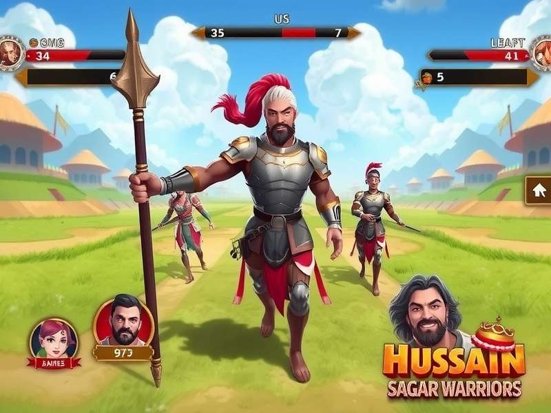 Hussain Sagar Warriors Battle Scene
